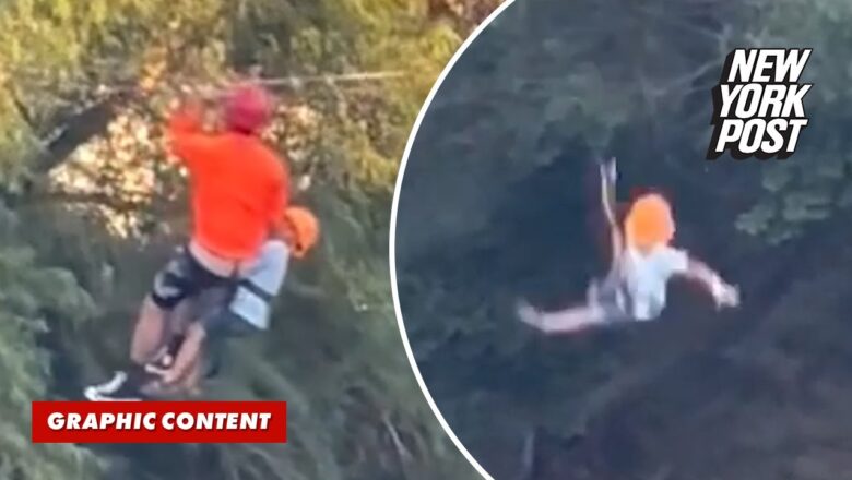 6-year-old boy plummets 40 feet from amusement park zipline after harness breaks