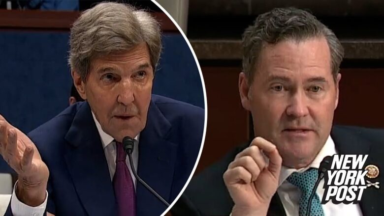 Climate Czar John Kerry’s tense exchange with Rep. Michael Waltz on his jet use