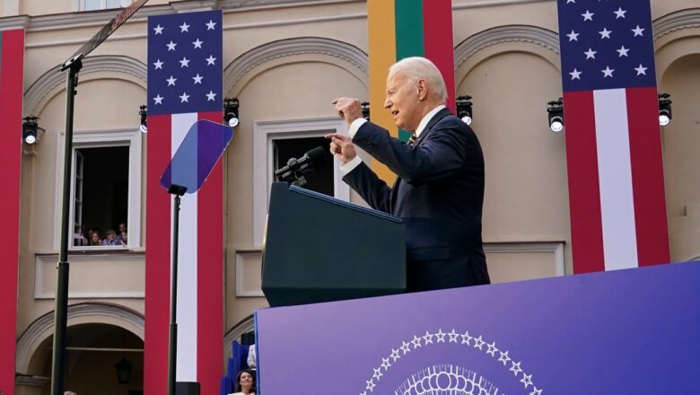 Joe Biden: United States won’t abandon Ukraine | FULL SPEECH in Lithuania