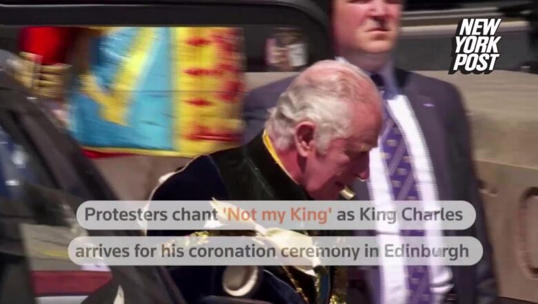 King Charles met with boos ahead of Scotland coronation