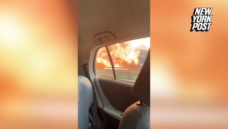 Mom, daughter drive through thick smoke, flames to escape Italian wildfire in terrifying video