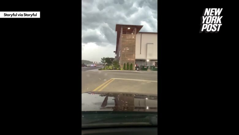 WATCH: Northern Alabama hotel left roofless by powerful winds