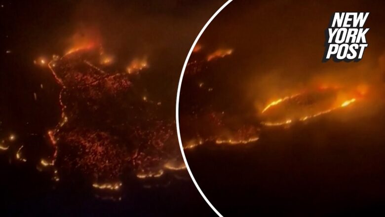 Airline passengers witness devastating extent of Hawaii wildfires from the air