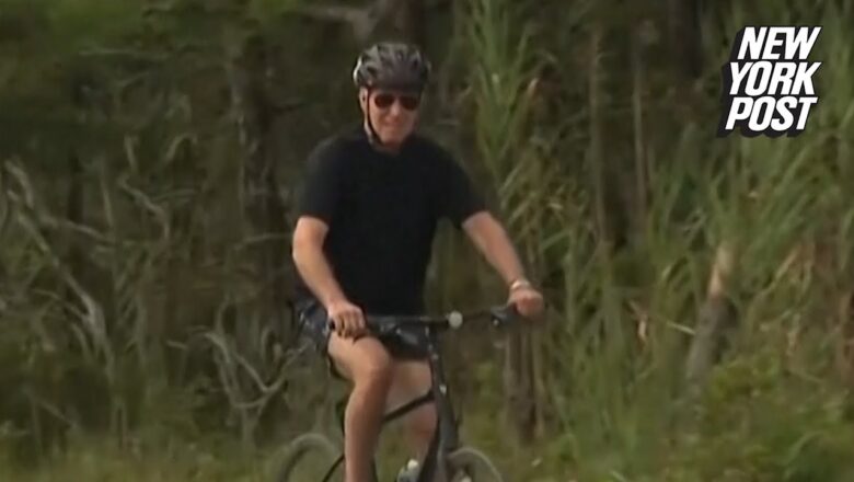 Biden on Bike Again, Shuns Reporters as Delaware Vacation Continues