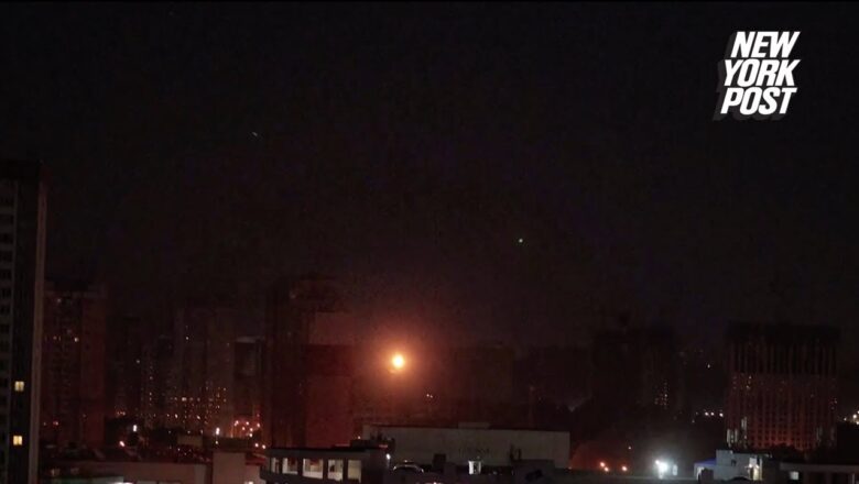 Debris rain from Kyiv night sky as Russia launches air attacks, killing two – mayor