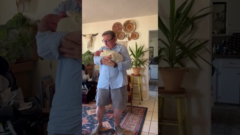 Grandparents cry when surprised with new grandbaby | Humankind #shorts #goodnews