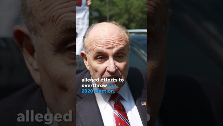 Rudy Giuliani arrested, booked on Georgia election interference charges #Shorts