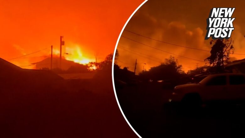 Shocking footage reveals devastation left by Maui wildfires