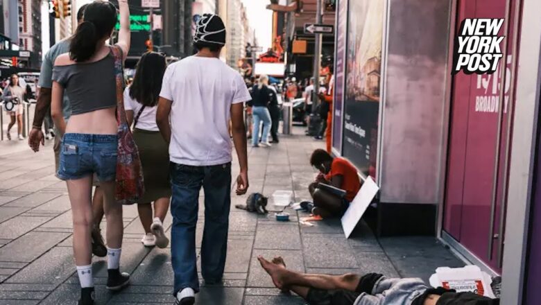 Times Square overrun with drugs, homeless people in troubling throwback to crime-ridden ’90s