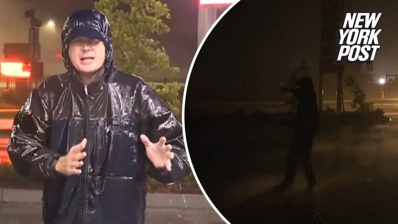 Viral video captures power outage during Florida reporter’s live Idalia broadcast