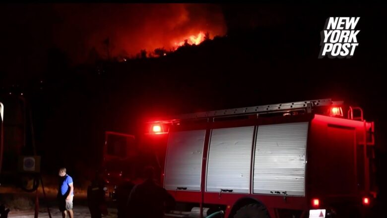 Wildfires continue in Greece’s Viotia region