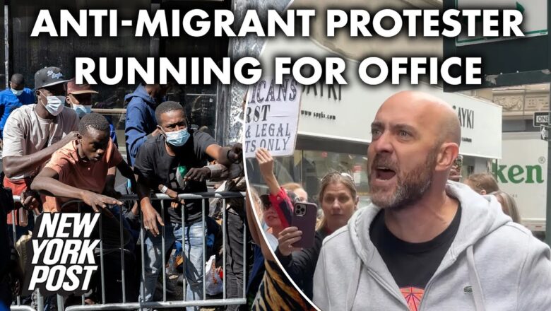 Anti-migrant protester running for office, accost Hochul at NYC event: ‘Close the border!’