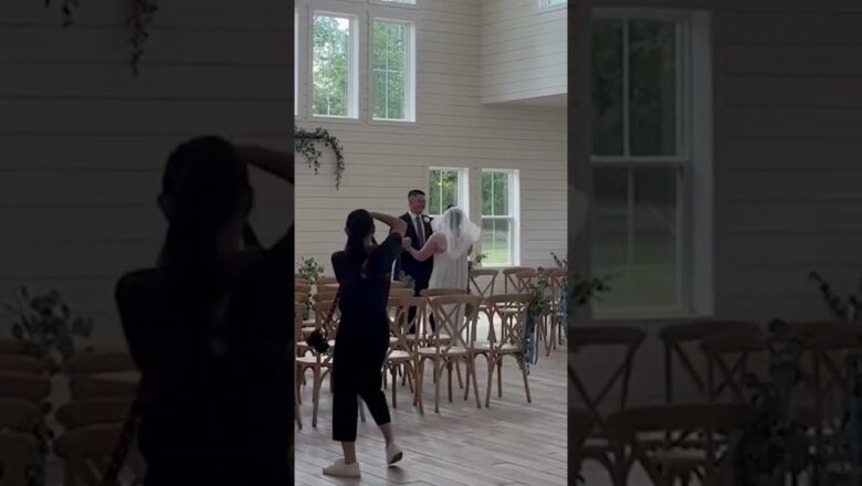 Best Men Play ‘First Look’ Prank on Groom Not Once, But Twice, at Texas Wedding #shorts