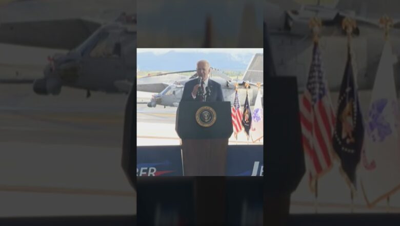 Biden honors 9/11 victims, service members during speech in Alaska #Shorts