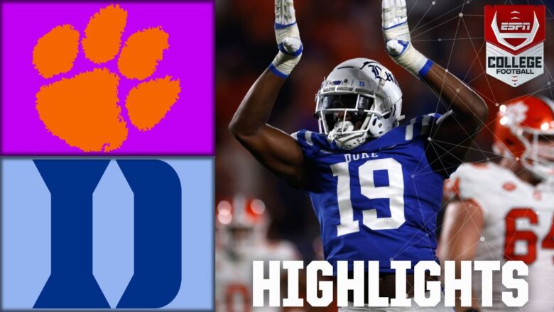 Clemson Tigers vs. Duke Blue Devils | Full Game Highlights