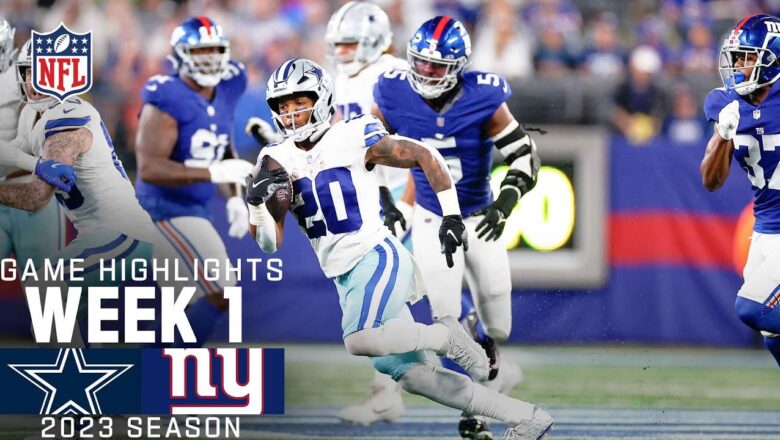 Dallas Cowboys vs. New York Giants | 2023 Week 1 Game Highlights