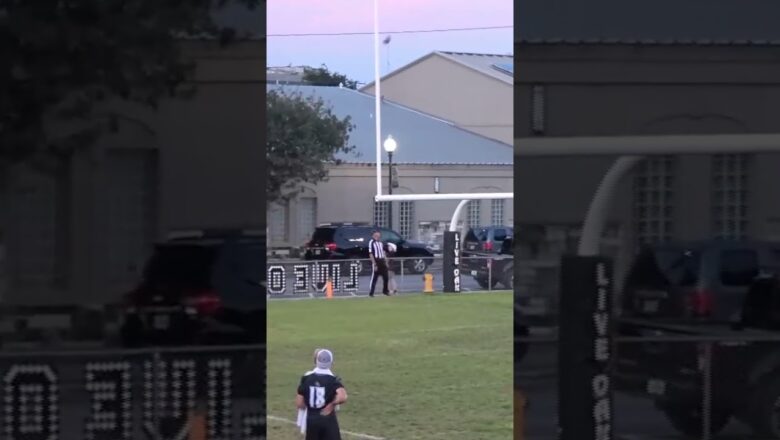 High school kicker’s PAT kick surprises crowd, both teams #Shorts