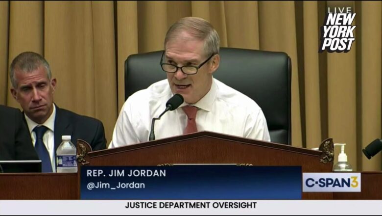 Jim Jordan accuses Garland of overseeing ‘two standards of justice’ at hearing