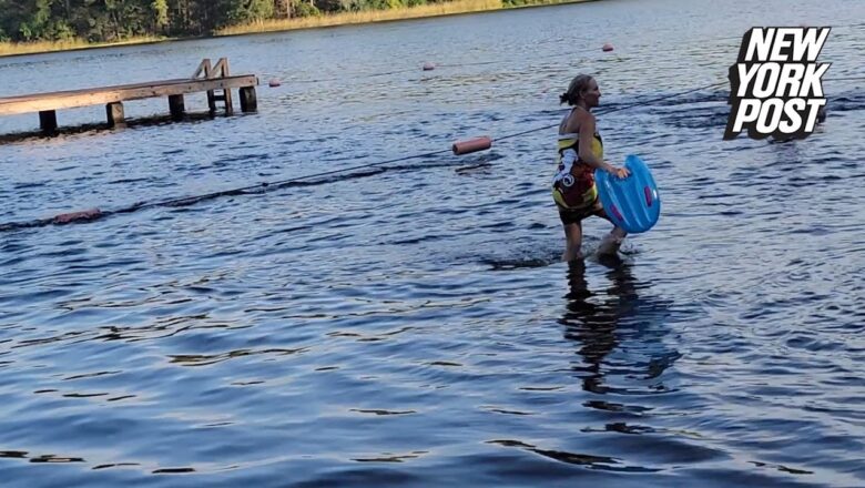 Massive alligator in ‘attack mode’ creeps up on kids in lake as parents scream