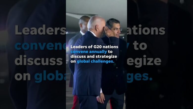 President Biden arrives in India for annual G20 economic summit #Shorts