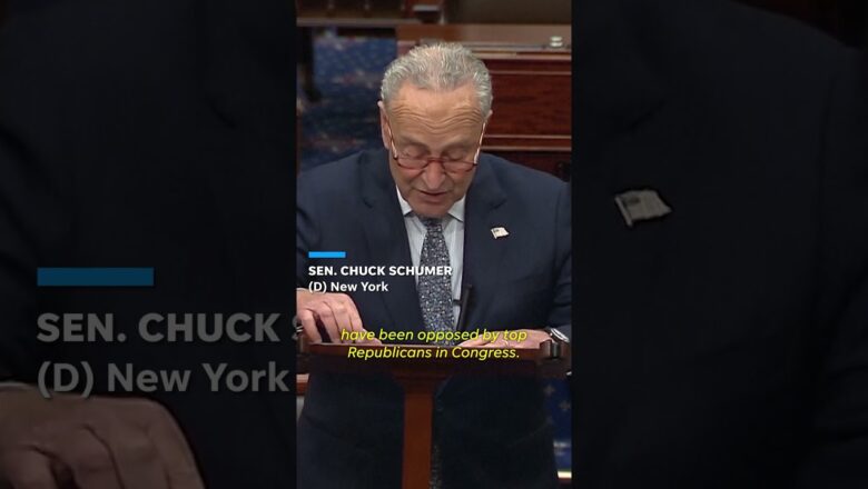 Sen. Schumer slams Sen. Tuberville blockade #Shorts