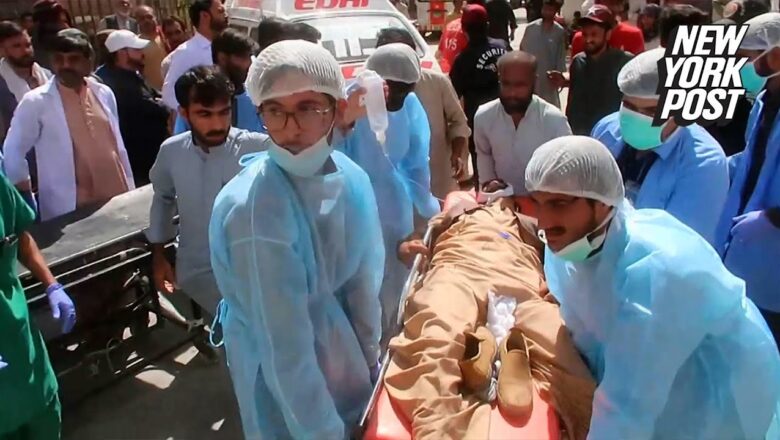 Suicide blast in Pakistan kills at least 52 people, more than 50 injured