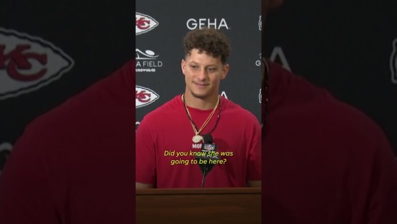 Taylor Swift cheers for the Chiefs, Patrick Mahomes hopes to meet her #Shorts