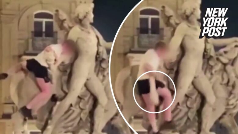 Tourist climbs statue, causes $19K in damages at iconic Brussels building day after it reopened