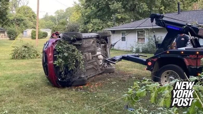 Woman killed in freak accident when runaway tire smashes through windshield