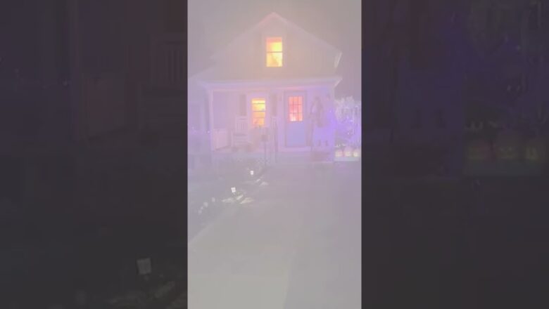 Flaming halloween decorations prompt response from fire department #Shorts