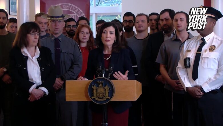 Gov. Hochul talks tough at Cornell on antisemitic threats but quiet on prof who hailed Hamas attacks