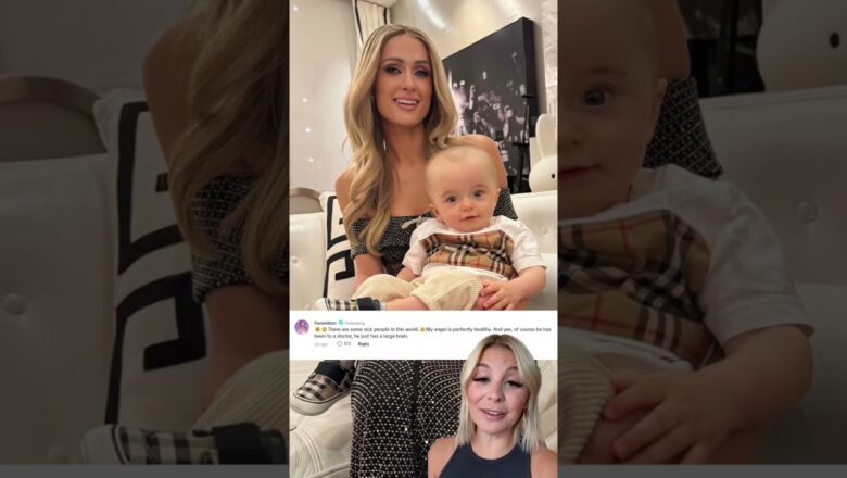 Paris Hilton Claps Back At Trolls For Joking About Son’s Head In New Photos #Shorts