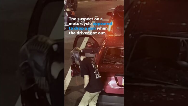 Philadelphia man charged after stomping on car, pulling gun on driver #Shorts