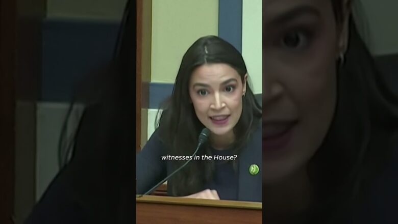 Rep. Ocasio-Cortez grills witnesses over impeachment standards #Shorts