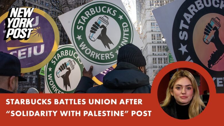 Starbucks and barista union file warring lawsuits over workers’ ‘Solidarity with Palestine’ post