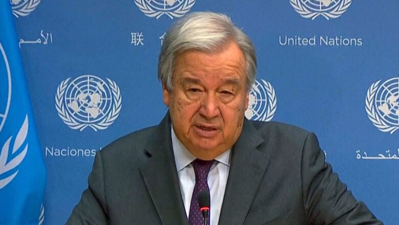 UN secretary general gives ‘utter condemnation’ of Hamas attack