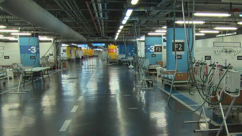 Underground garage turned into 2,000-bed hospital in Haifa, Israel