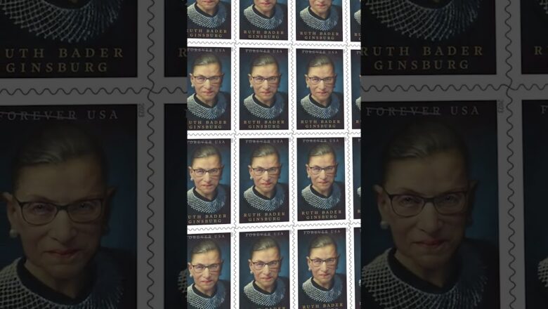 USPS unveils Ruth Bader Ginsburg stamp to honor late justice #Shorts