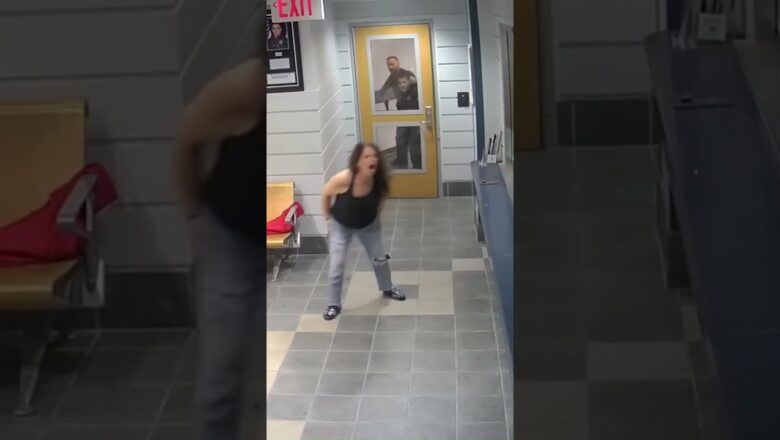 Woman tased after opening fire inside Connecticut police station #Shorts