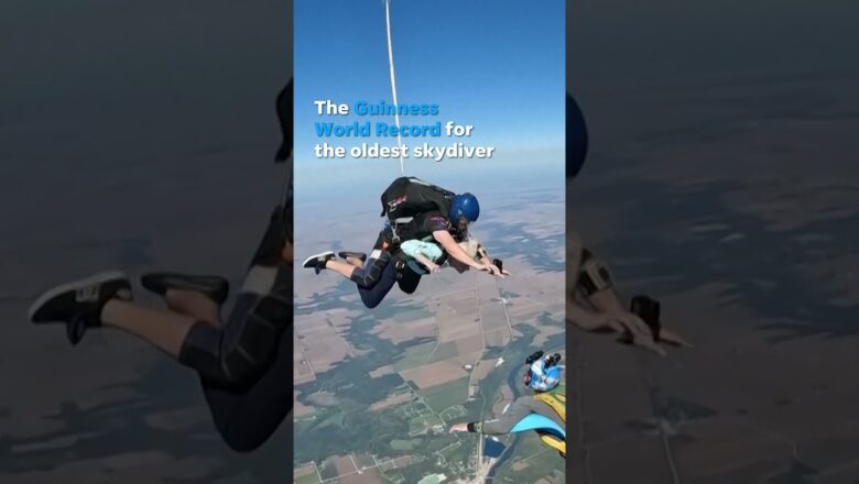 World’s oldest skydiver record could be beaten by 104-year-old woman #Shorts