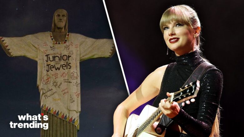 Brazilian Swifties LIGHT UP the Christ the Redeemer Statue