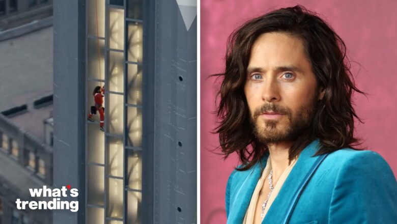 Jared Leto Climbs EMPIRE STATE BUILDING To Promote Music