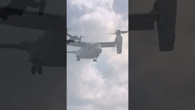 US military Osprey crash kills at least one crew member #Shorts