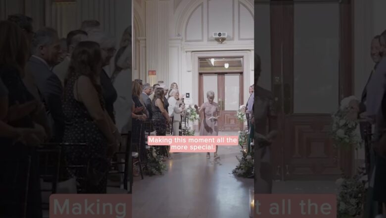 Beloved grandma serves as flower girl at wedding | Humankind #shorts #goodnews