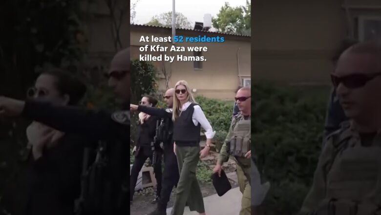 Ivanka Trump and Jared Kushner visit kibbutz attacked during war #Shorts