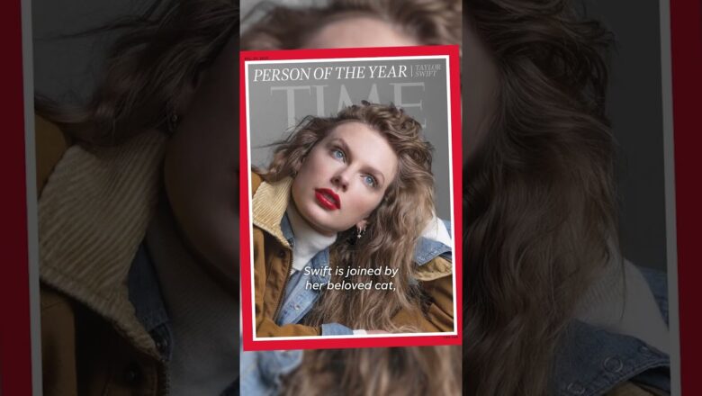 Taylor Swift is 2023’s Time Person of the Year, shares cover with cat #Shorts