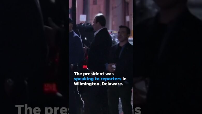 Watch: The moment President Biden hears car hit security SUV #Shorts