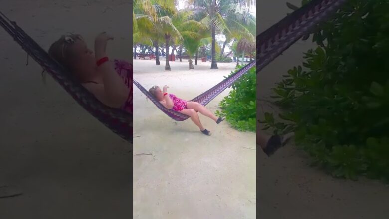 1st time in a hammock ?? #Vacay #Shorts