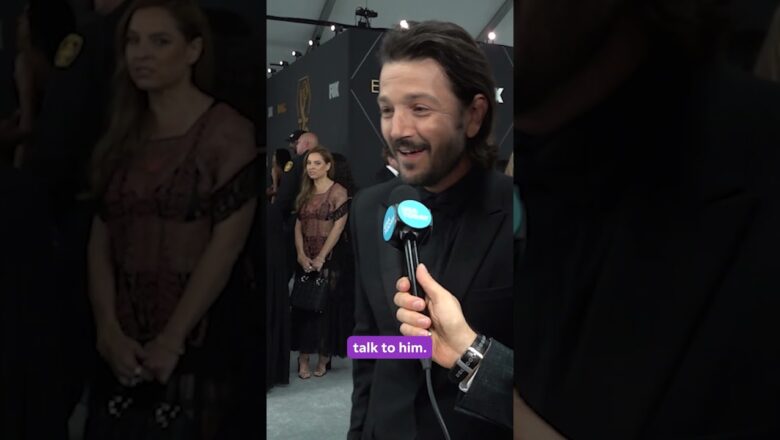 Diego Luna’s hilarious reaction to Pedro Pascal’s arm sling at Emmys #Shorts