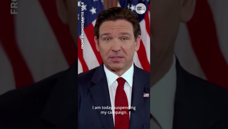 Florida Gov. Ron DeSantis drops out of race, endorses Donald Trump #Shorts